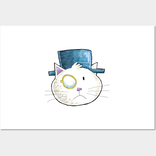 Dapper Cat Wall Art by johnnybuzt